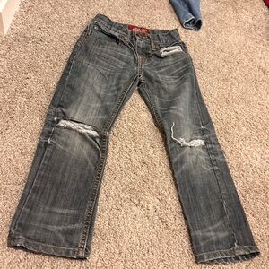 Kids Distressed Blue Denim Jeans
